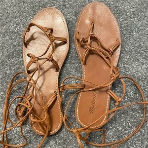 Madewell The Boardwalk Lace-Up Sandal Size 10